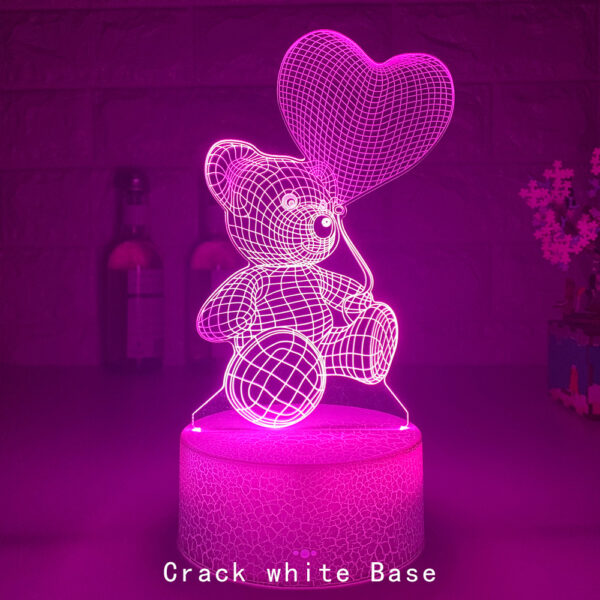 3D Lamp Acrylic USB LED Night Lights Neon Sign Lamp Decorations For Valentines Day Gifts - Image 3