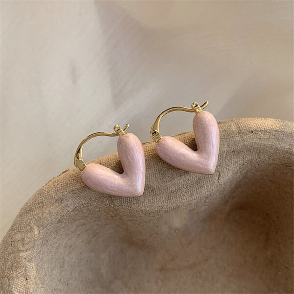 Fashion Jewelry Heart Pendant Drop Earrings For Women Summer Trinket Luxury Jewelry Vacation Accessories Enamel Earring - Image 7