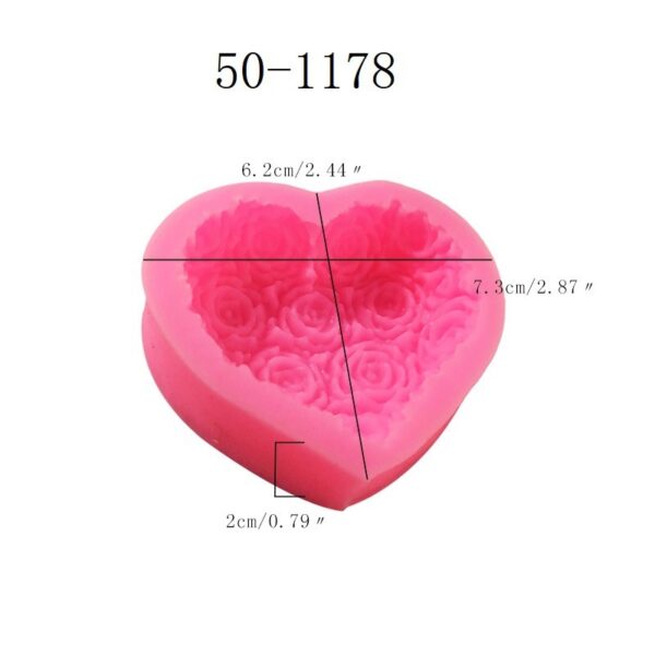 Valentines Day Gift Valentine's Day Love Rose Silicone Mould Home Supplies - Image 4
