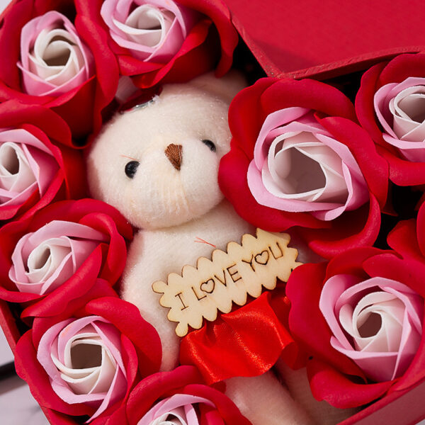 Soap Flower Heart-shaped Rose Gift Box Valentine's Day Mother's Day Gift - Image 10